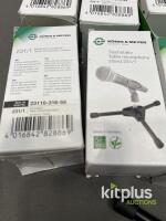 K&ouml;nig & Meyer 231/1 Table Microphone Stand, Black, 3/8&rdquo; & 5/8&rdquo; Mount, Set of 17, Made in Germany - 2