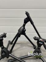 Tiger Desk Boom Microphone Stands, Adjustable Height 7.87-15.75", Tripod Base, Black - 3