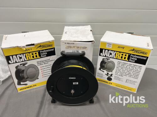 TecNec JackReel-F4 Professional Cable Reel, 4.85 lb, 250ft Fibre
