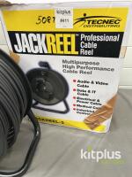 TecNec JackReel Deluxe BNC Cable Reel, 250ft Belden 1694A, Model MKR-1694A-2 - 2