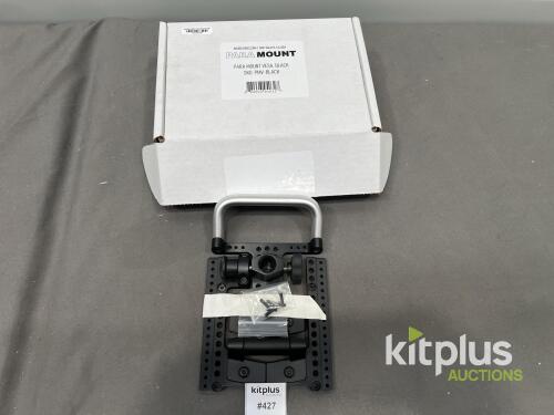 Rigid Designs PARA MOUNT VESA Monitor Mount, Black, Model PMV-BLACK, S/N 001435, CNC Aluminum