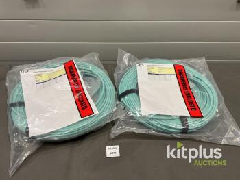 4 Core OM3 LC/SC Breakout Patch Cable, 60m, Aqua