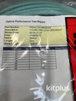 4 Core OM3 LC/SC Breakout Patch Cable, 60m, Aqua - 2