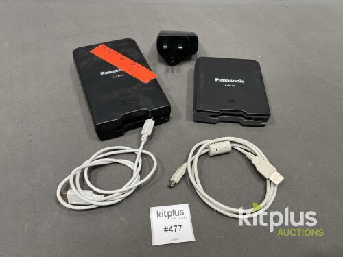 Panasonic AU-XPD1 & AJ-PCD2 P2 Memory Card Readers, USB 3.0/2.0, incl. Cables & UK Plug