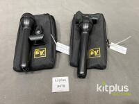 Electro-Voice RE50B Dynamic Omni Microphones with Cases & Clips, XLR, 150 Ohms
