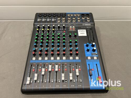 Yamaha MG12 12-Channel Analog Mixer with XLR/Line Inputs, 3-Band EQ, Phantom Power, Serial ECUJ81278