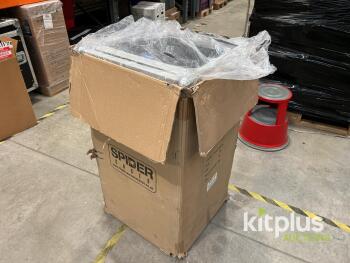 Spider Cases SP-7-TECH Technical Flight Case, Black, 23"x19.7"x12.2", Aluminium Trim, New in Box