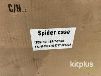 Spider Cases SP-7-TECH Technical Flight Case, Black, 23"x19.7"x12.2", Aluminium Trim, New in Box - 4