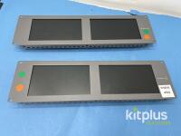 Blackmagic Design SmartView Duo Dual 8" Rackmount Monitors, 3G-SDI Inputs, 3 RU