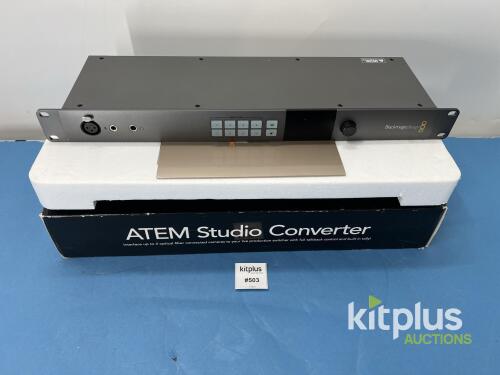 Blackmagic Design ATEM Studio Converter, 4 Channel, Optical Fiber SDI, 1U Rackmount, Talkback, Tally