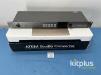 Blackmagic Design ATEM Studio Converter, 4 Channel, Optical Fiber SDI, 1U Rackmount, Talkback, Tally