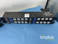 Transcension PowerCON Rackmount Splitter 2-Channel 20A 100-240V~ 1U Power Distribution Unit - 3