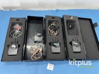 Sennheiser EK 2000 IEM UHF Diversity Receiver Pack, 558-626 MHz, Set of 4, In-Ear Monitors Included
