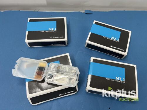 Sennheiser MZ 1 Accessory Kit for MKE 1 Lavalier Microphone, Complete Set with Clips and Windshields
