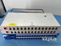 Bryant Unlimited NDU 114PFA & BU 114P 19" 2U 14-Way XLR Rackmount Power/Audio Distribution Units