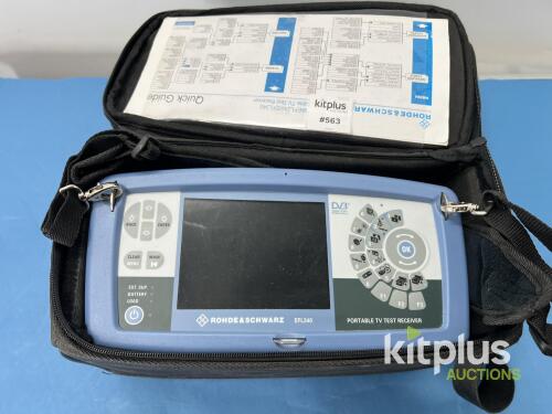 Rohde & Schwarz EFL340 Portable TV Test Receiver, 5.7" TFT Display, DVB-T2/DVB-T/DVB-H/DVB-C/DVB-S/DVB-S2 Support