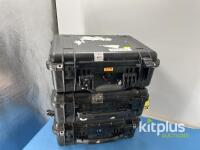 Black Hard-Shell Protective Case w/ Custom Foam, Double Latches, Pressure Valve, Stackable, 18.5"