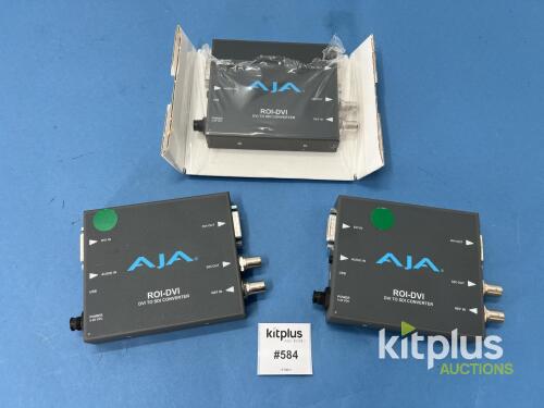 AJA ROI-DVI DVI to 3G-SDI Converter, Audio & USB, Model ROI-DVI, Serial KO415522