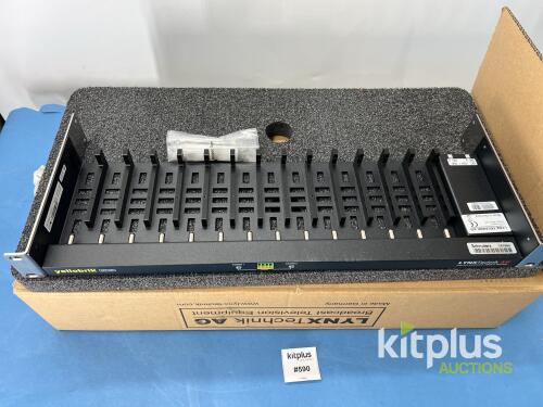 LYNX Technik AG yellobrik RFR 1000 1RU Rack Frame, 14 Slots, 12VDC Inputs, Redundant Power