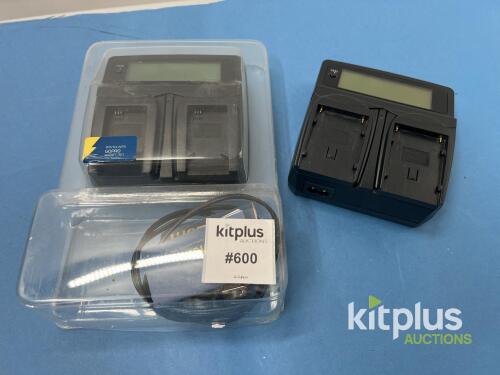 Watson Duo Charger for Canon BP-915 BP-930 BP-945 BP-970G, LCD, Dual Bay, AC/DC Power