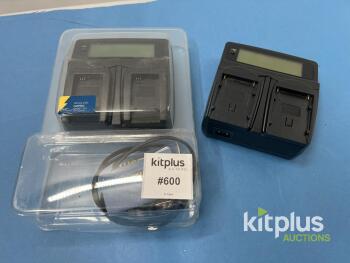 Watson Duo Charger for Canon BP-915 BP-930 BP-945 BP-970G, LCD, Dual Bay, AC/DC Power