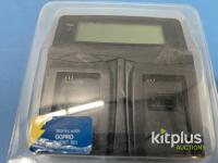 Watson Duo Charger for Canon BP-915 BP-930 BP-945 BP-970G, LCD, Dual Bay, AC/DC Power - 4