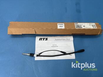 RTS MCP-90-12 12" Gooseneck Microphone, Cardioid, 100 Hz-15 kHz, 1/4" TRS Connector