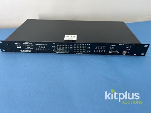 BroaMan MUX22 Broadcast Optical Multiplexer, 16 Video Channels, 1RU