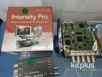 Blackmagic Intensity Pro PCIe Capture Card & SDI to Analog 4K and HD Mini Converters, Boxes Included - 3