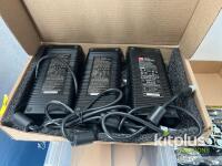 3x MEAN WELL GST160A48 48V 160W Power Adapters, Rose KVM Extender, Fan Kit, Cables Bundle - 2