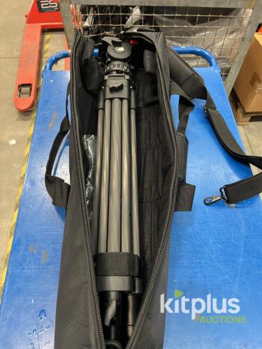 Camgear MARK 6 CF MS Carbon Fiber Tripod System, 75mm Bowl, Fluid Head, Bag, Spreader, Pan Bar