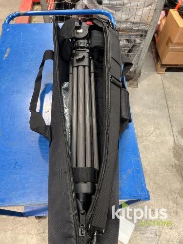 Camgear MARK 6 CF MS Professional Video Tripod System with 75mm Bowl, Carbon Fiber Legs, 22.05 lbs Load Capacity