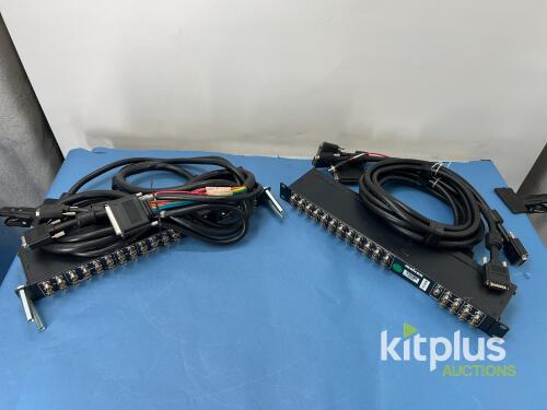 Matrox XMI02P/BOB Breakout Box, SD/HD SDI Video, AES/EBU Audio, 1U Rackmount