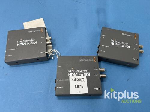 Blackmagic Design Mini Converter HDMI to SDI 6G, Supports SD/HD/Ultra HD/4K DCI up to 30p