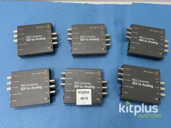 Blackmagic Design Mini Converter SDI to Analog, Set of 6, SD/HD, 12V, Model: SDI to Analog