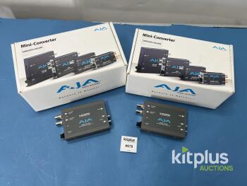 AJA HI5-3G SDI to HDMI 1.3 Mini-Converters (Rev. E, 3G/HD/SD, Original Boxes, Dual Unit Lot)