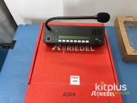 Riedel DCP-5108 Digital Control Panel Intercom, 8 Keys, Gooseneck Mic, LCD, Serial 1251004140035