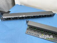 8-Channel Audio Patch Panel with XLR and RJ45 Connectors, Supports Analog and Digital Signals - 3