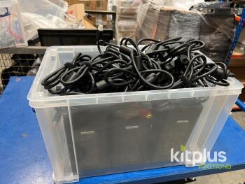 Mean Well GST220A24 24V 9.2A 220W Power Adapters with 4-pin DIN Plug and AC Cords &ndash; Lot of 5+
