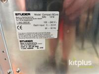 Studer OnAir 3000 Digital Mixing System with Compact SCore DSP Rack & 5 Touch Displays Inc. Studer 6-Channel Motorized Fader Module - 8