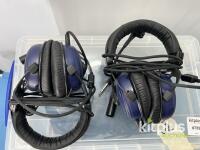 Audio-Technica BPHS1 Broadcast Headset Lot &ndash; 6 Units, XLR & 1/4" Connectors, Boom Mic - 2