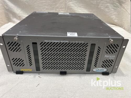 Evertz XE4-64x64 Xenon Multi-Format Video Audio Router, 4U Rackmount, AES/EBU, Ethernet, Canada