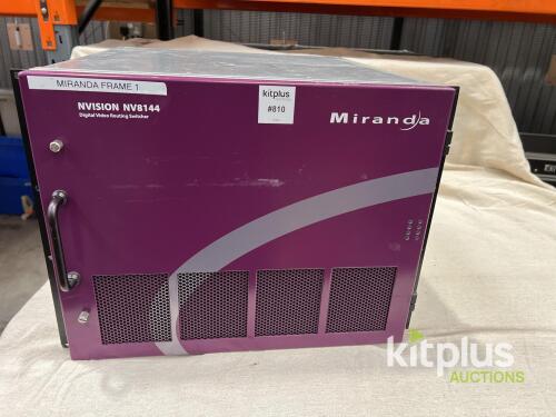 Miranda NVision NV8144 144x144 Digital Video Routing Switcher 3G/HD/SD-SDI, Redundant PSU