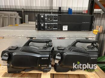Sony HSC-100R HD Broadcast Camera System with HSCU-300R CCUs and RCP-1500 Panels
