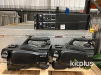 Sony HSC-100R HD Broadcast Camera System with HSCU-300R CCUs and RCP-1500 Panels