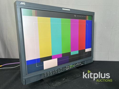 JVC DT-V24G1 24" Multi Format LCD Broadcast Monitor, HD/SD-SDI, DVI, Component, Stand
