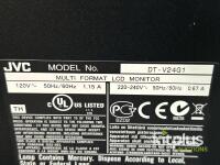 JVC DT-V24G1 24" Multi Format LCD Broadcast Monitor, HD/SD-SDI, DVI, Component, Stand - 2