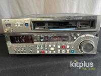 Sony DVW-M2000P Digital Betacam VTR, Multi-Format, 4-Ch Audio, Serial 41287, SDI/XLR/BNC I/O