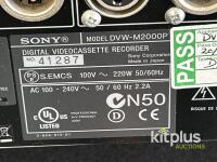 Sony DVW-M2000P Digital Betacam VTR, Multi-Format, 4-Ch Audio, Serial 41287, SDI/XLR/BNC I/O - 2