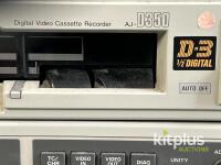 Panasonic AJ-D350-E D-3 1/2" Digital Video Cassette Recorder PAL, 4-Channel, SN: J1TMC0415 - 2
